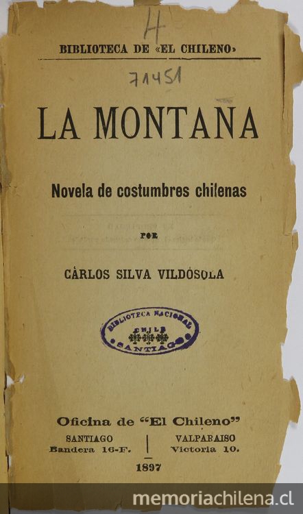 La montaña: novela de costumbres chilenas