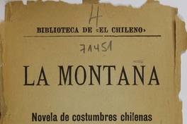 La montaña: novela de costumbres chilenas