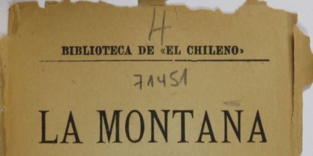 La montaña: novela de costumbres chilenas