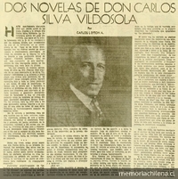 Dos novelas de Don Carlos Silva Vildósola