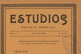 Estudios: año 1, número 10, julio 1933