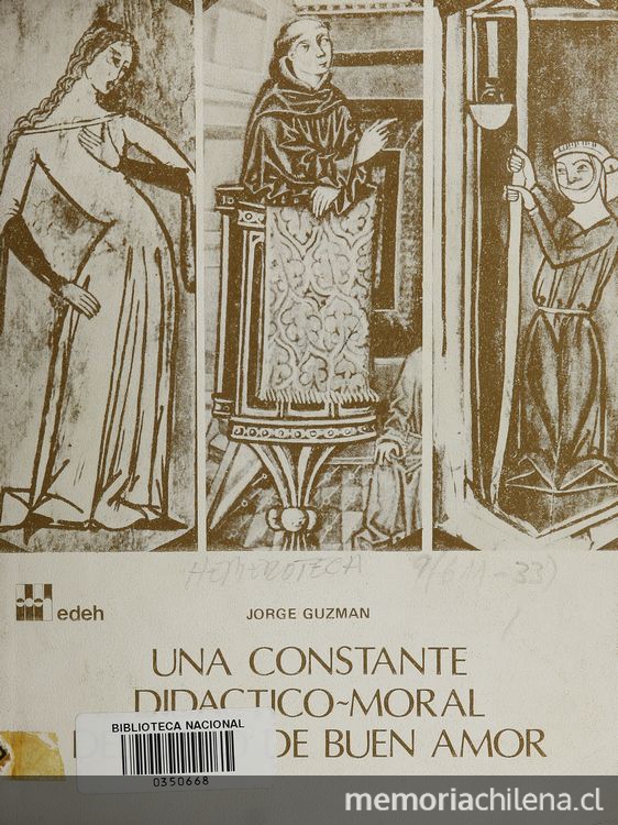 Portada de Una constante didáctico-moral del Libro del Buen Amor, 1980