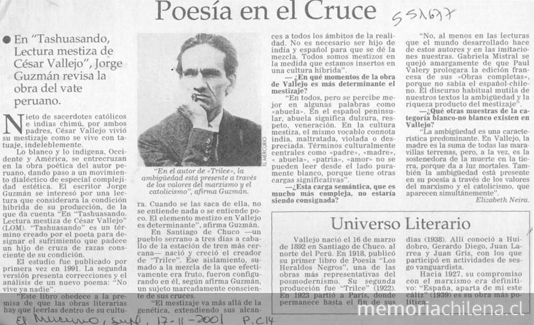 Poesía en el cruce