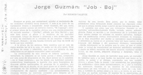 Jorge Guzmán: Job-Boj