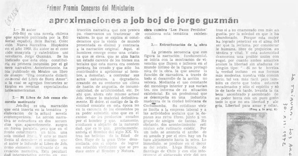 Aproximaciones a Job-Boj de Jorge Guzmán