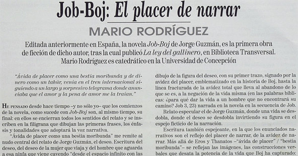 Job-Boj el placer de narrar