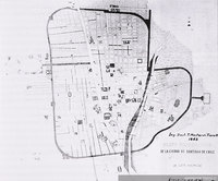 Plano topográfico de la ciudad de Santiago 1863