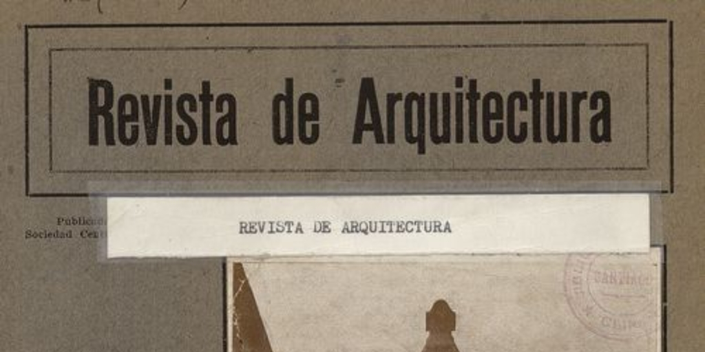 Revista de Arquitectura. Número 1, mayo de 1922