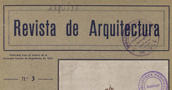 Revista de Arquitectura. Número 3, 1922