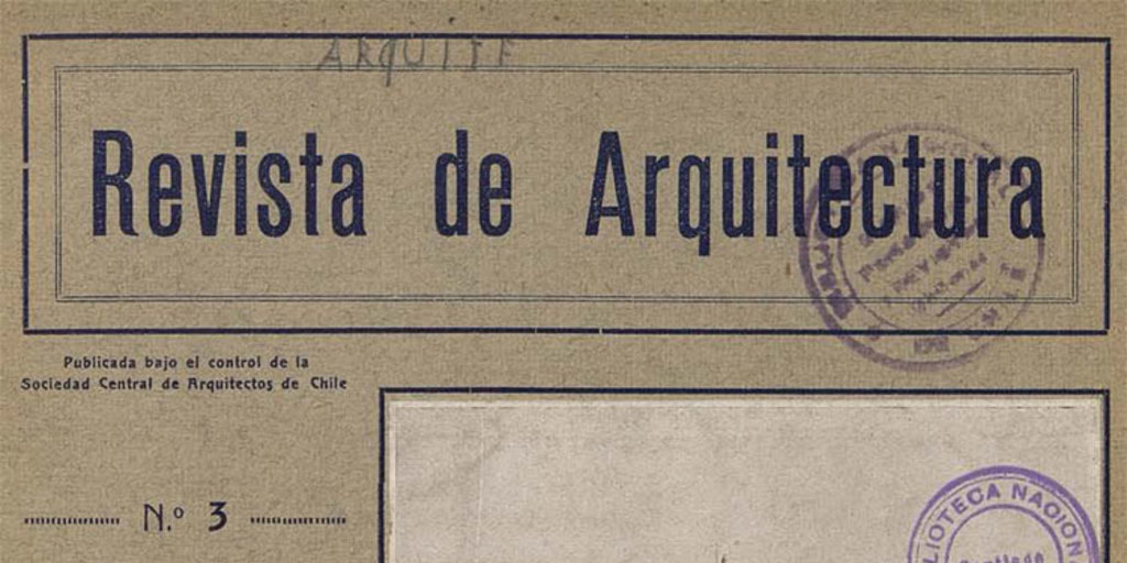 Revista de Arquitectura. Número 3, 1922