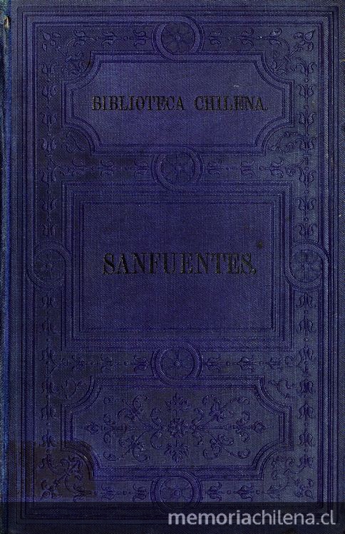 Portada de Leyendas nacionales (1885) de Salvador Sanfuentes