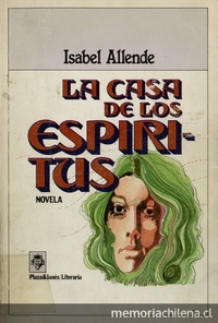 Portada de La casa de los espíritus, primera edición