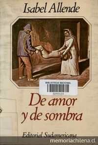  Portada de De amor y de sombra de Isabel Allende, 1993