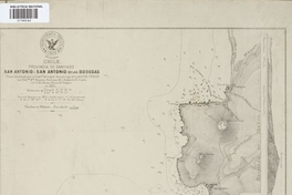 San Antonio i San Antonio de las Bodegas[mapa] :Chile : Provincia de Santiago /Plano levantado por el Comte. del vapor Ancud Cap. de Corb. Luis Pomar