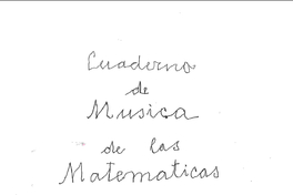 Cuaderno de Música de las Matemáticas