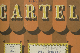 Cartel. Número 3, 25 de agosto de 1945