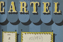 Cartel. Número 5, 8 de septiembre de 1945