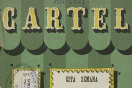 Cartel. Número 6, 15 de septiembre de 1945