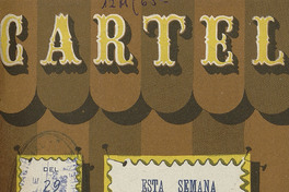 Cartel. Número 8, 29 de septiembre de 1945