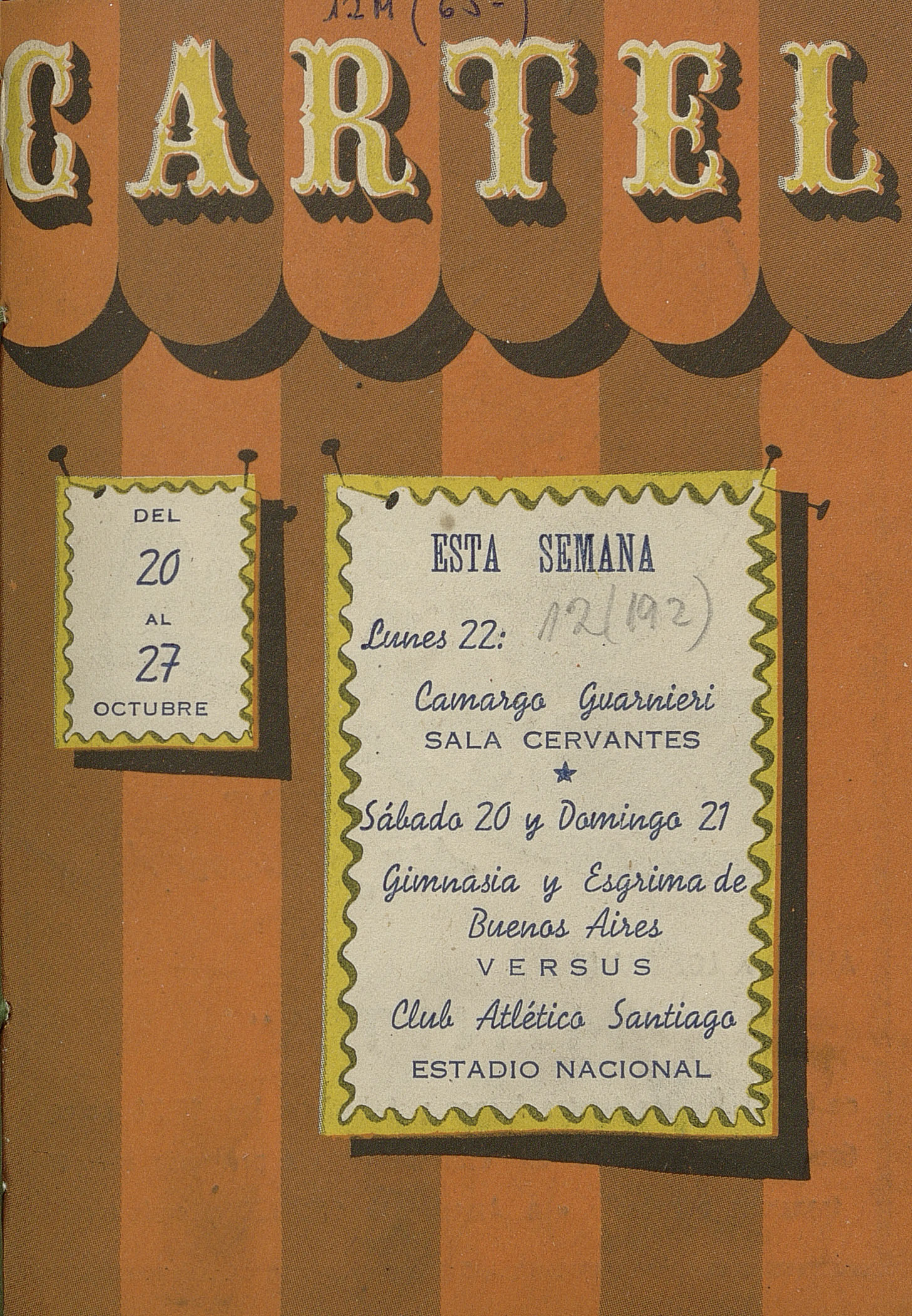 Cartel. Número 11, 20 de octubre de 1945