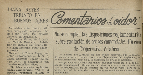 No se cumplen las disposiciones reglamentarias sobre radiación de avisos comerciales
