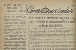 No se cumplen las disposiciones reglamentarias sobre radiación de avisos comerciales