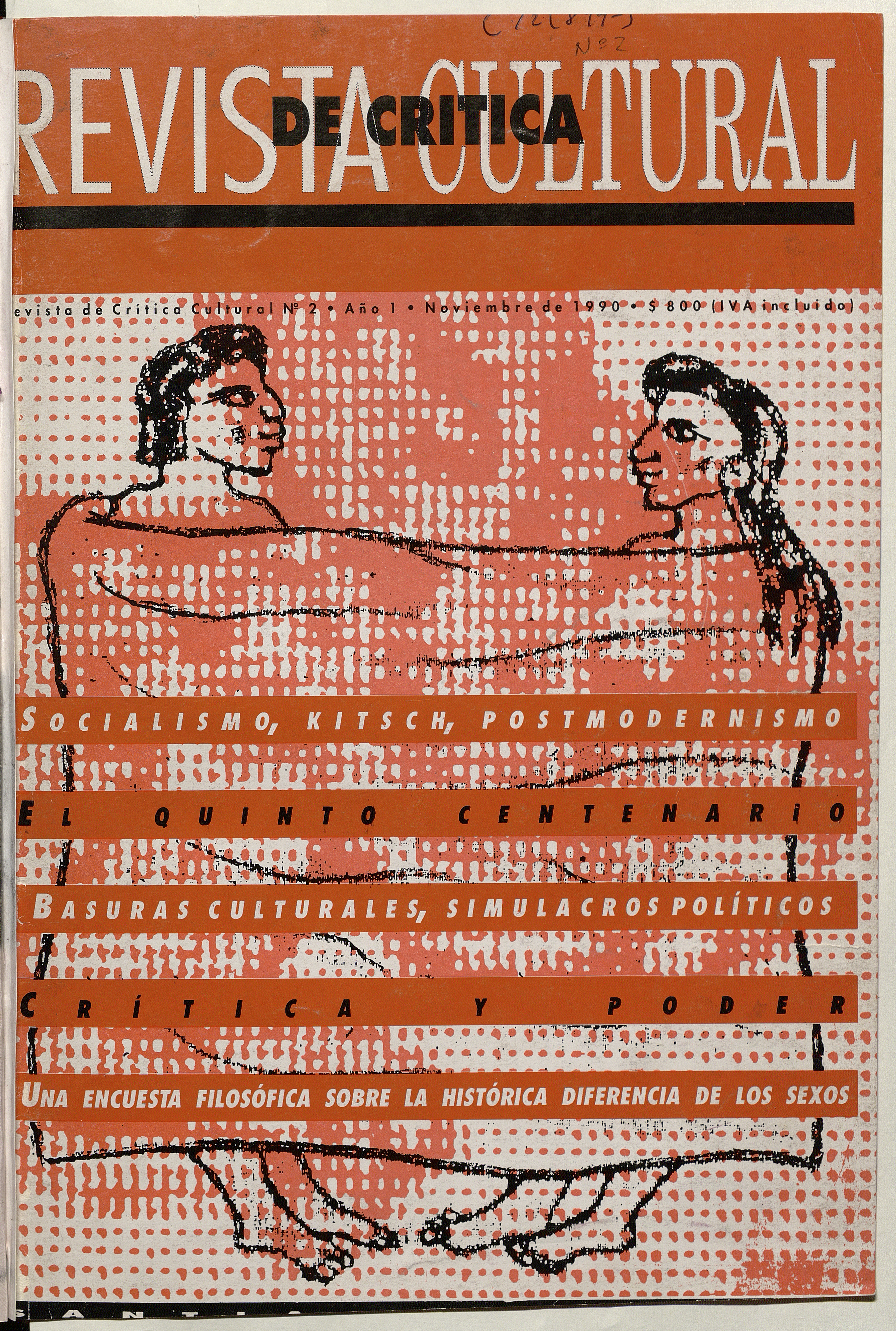 Revista de crítica cultural. Año 1, número 2, noviembre de 1990