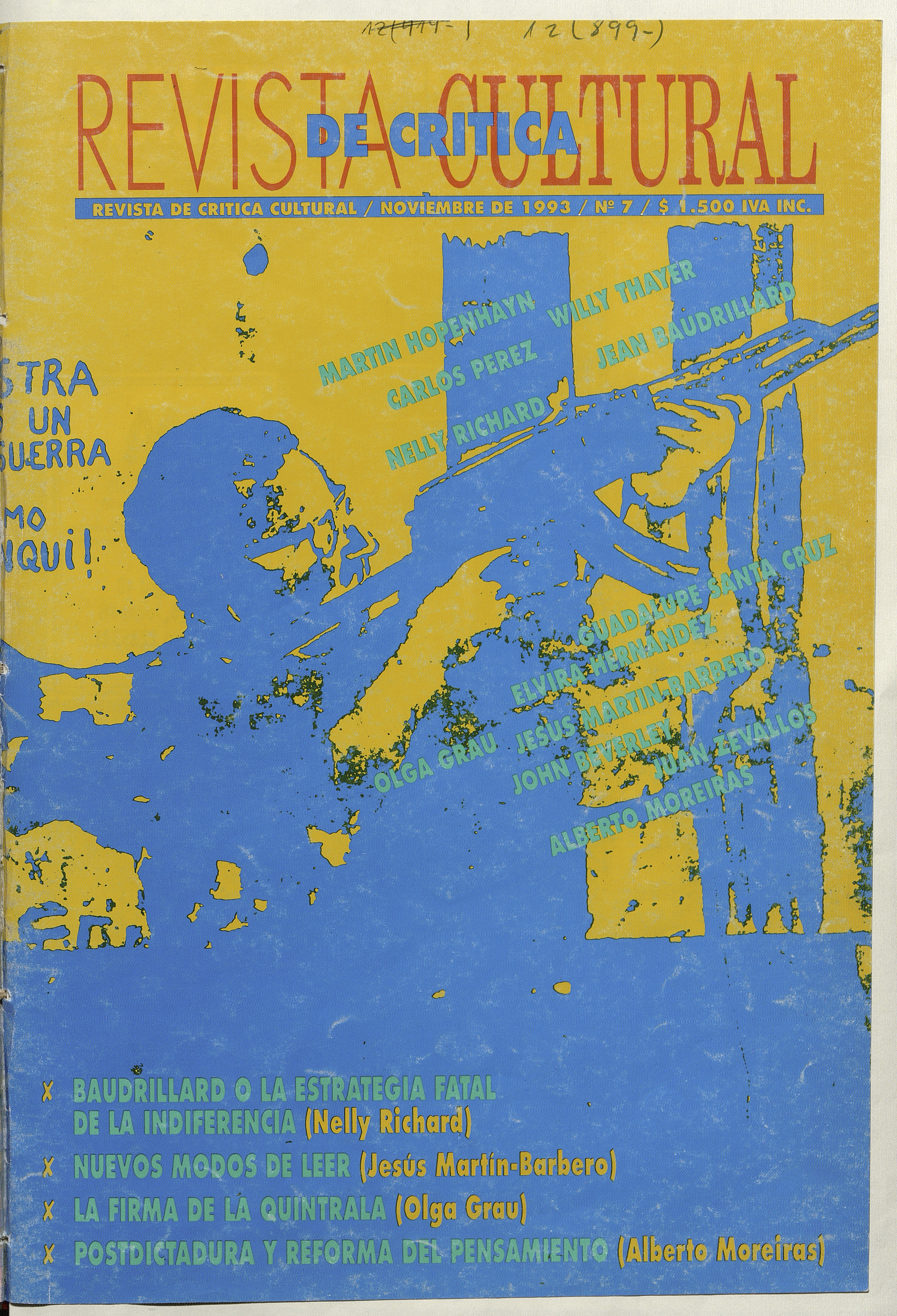 Revista de crítica cultural. Número 7, noviembre de 1993