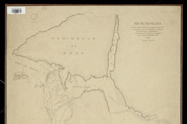 Pie de imagen: Río Buta-Palena[mapa] :desde el mar hasta sus primeros rápidos