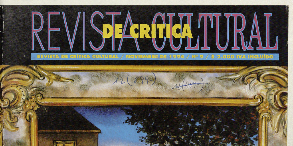Revista de crítica cultural. Número 9, noviembre de 1994