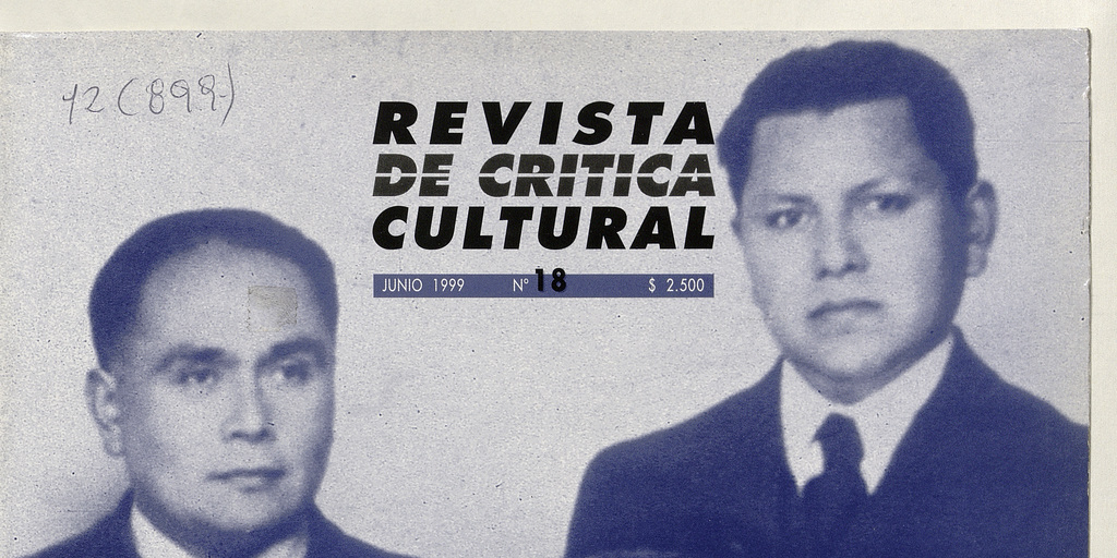Revista de crítica cultural. Número 18, junio de 1999