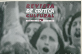 Revista de crítica cultural. Número 20, junio de 2000