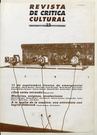 Revista de crítica cultural. Número 23, noviembre de 2001
