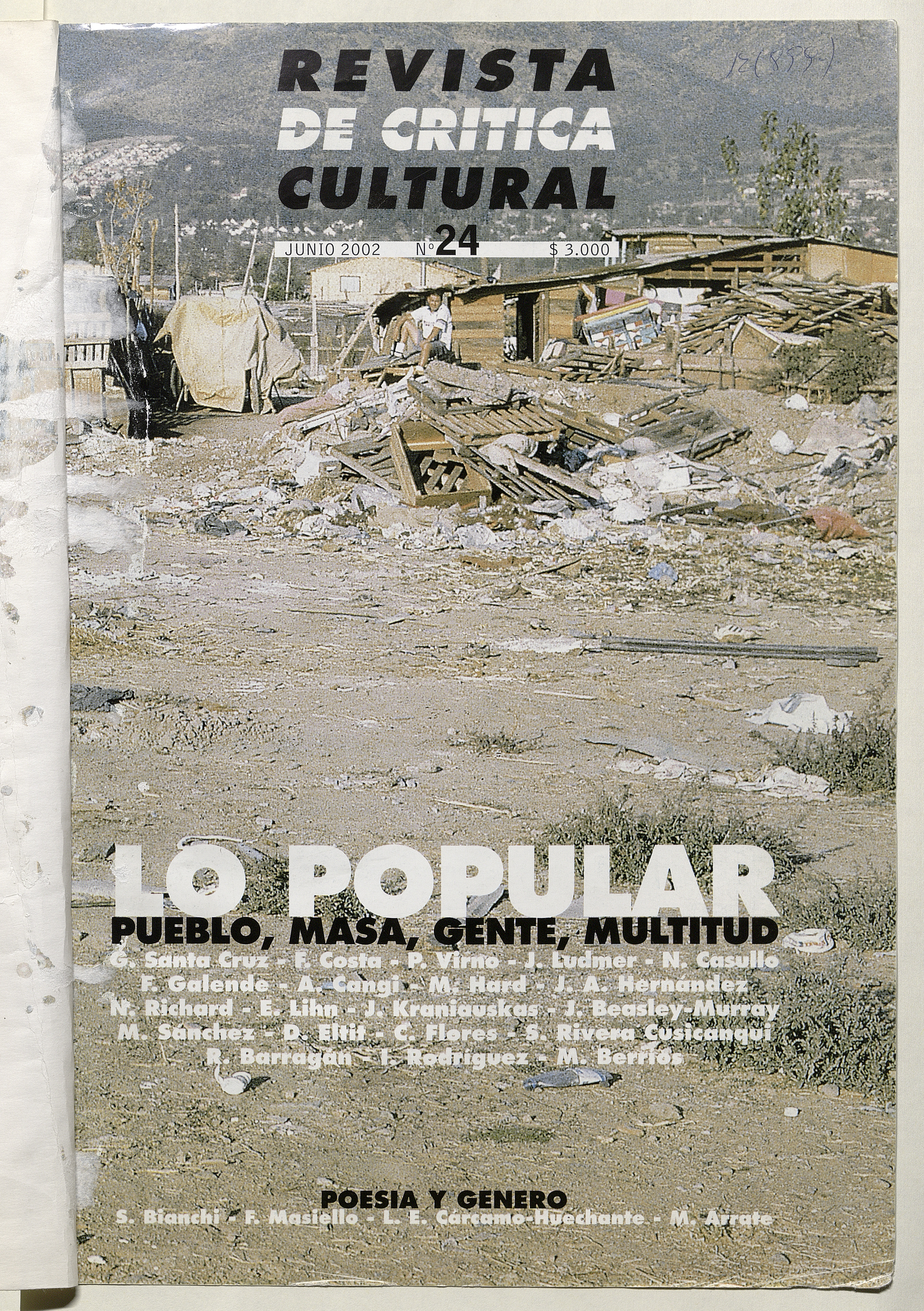 Revista de crítica cultural. Número 24, junio de 2002