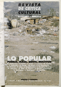 Revista de crítica cultural. Número 24, junio de 2002