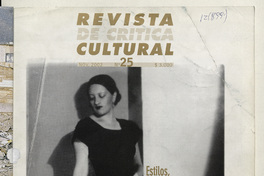 Revista de crítica cultural. Número 25, noviembre de 2002
