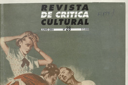 Revista de crítica cultural. Número 28, junio de 2004