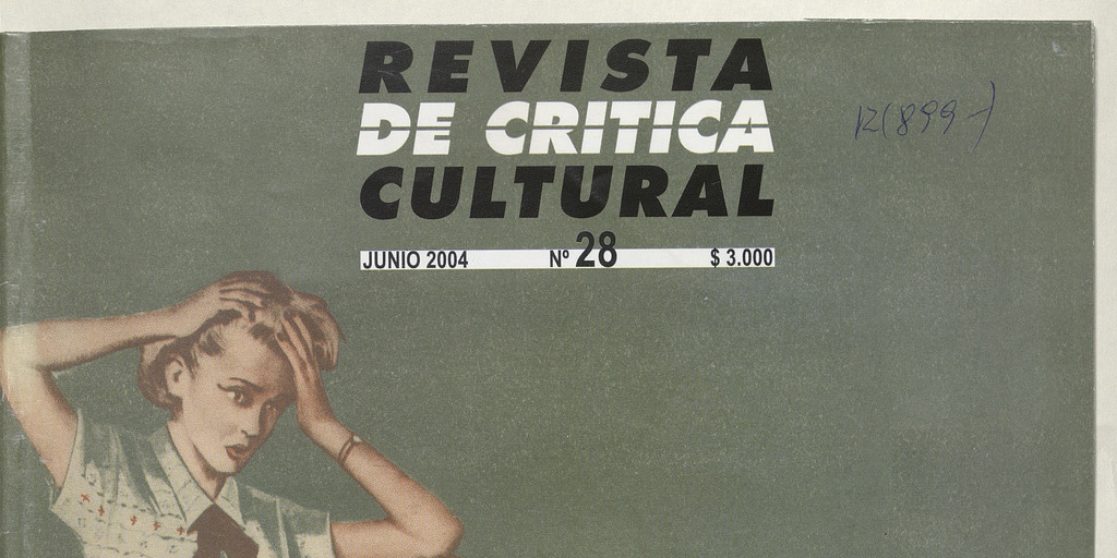 Revista de crítica cultural. Número 28, junio de 2004