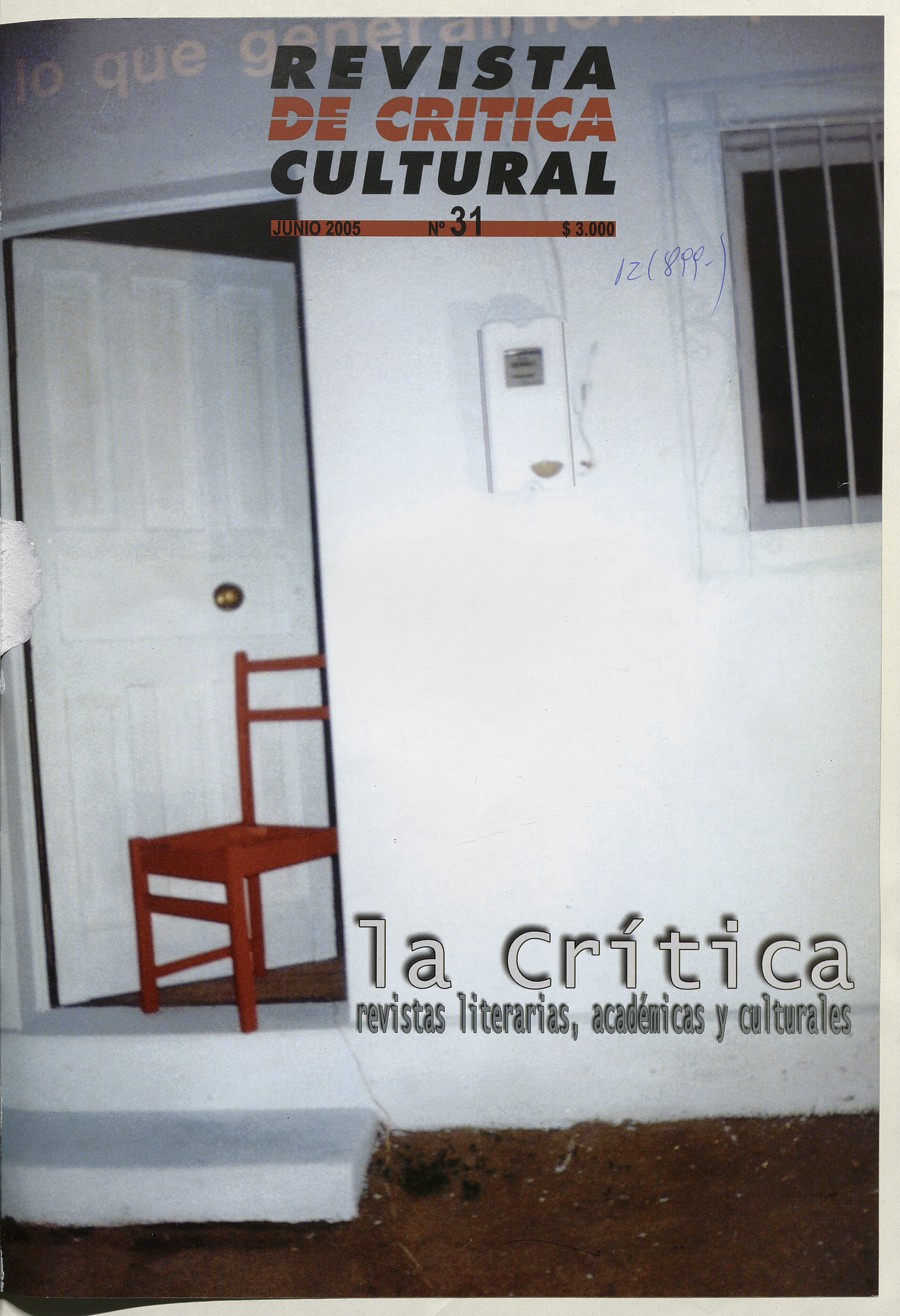 Revista de crítica cultural. Número 31, junio de 2005