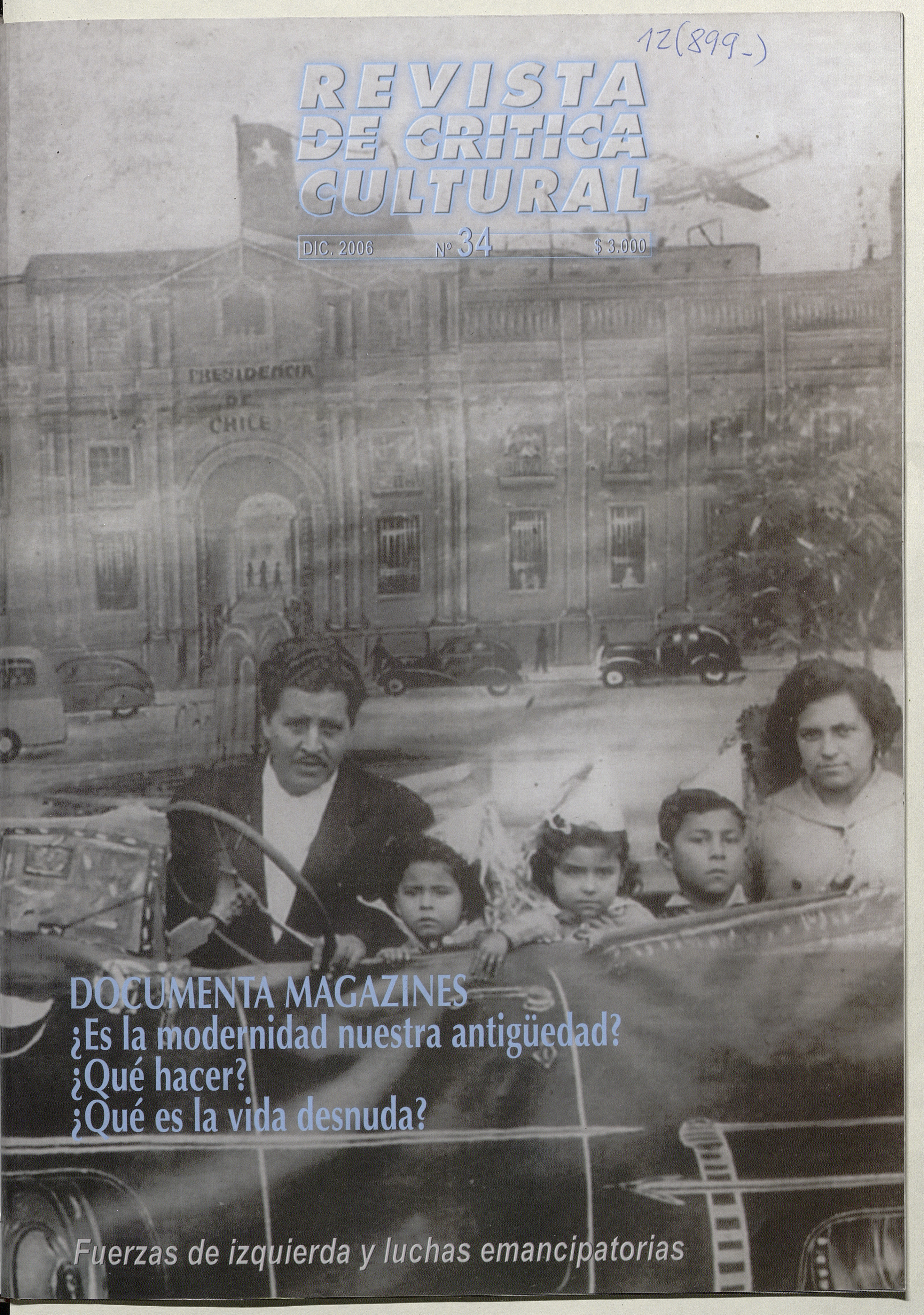 Revista de crítica cultural. Número 34, diciembre de 2006