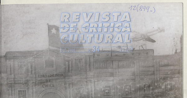 Revista de crítica cultural. Número 34, diciembre de 2006