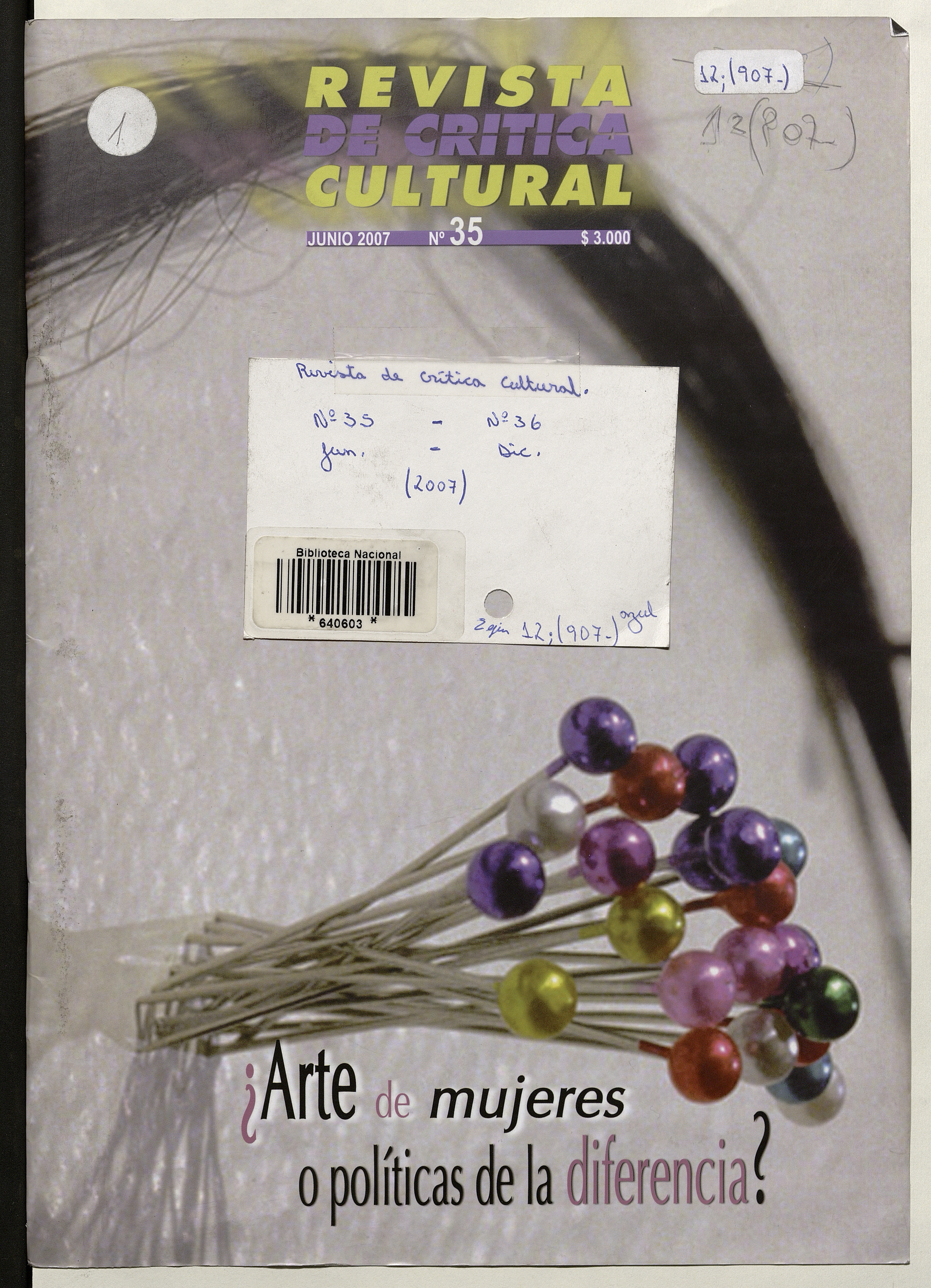 Revista de crítica cultural. Número 35, junio de 2007