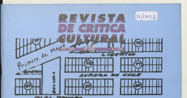 Revista de crítica cultural. Número 36, diciembre de 2007