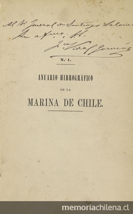 Anuario Hidrográfico de la Marina de Chile. Valparaíso: Instituto Hidrográfico de la Armada de Chile, 1875-1906.