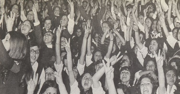  Pie de Foto: Marcha de las cacerolas vacías, contra el gobierno de Salvador Allende, 1971