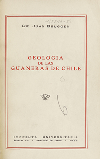 Geología de las guaneras de Chile