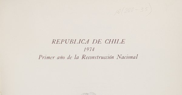 "La Junta de gobierno se dirige a las mujeres de Chile" en República de Chile. Primer año de la Reconstrucción Nacional. Santiago