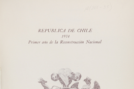 "La Junta de gobierno se dirige a las mujeres de Chile" en República de Chile. Primer año de la Reconstrucción Nacional. Santiago