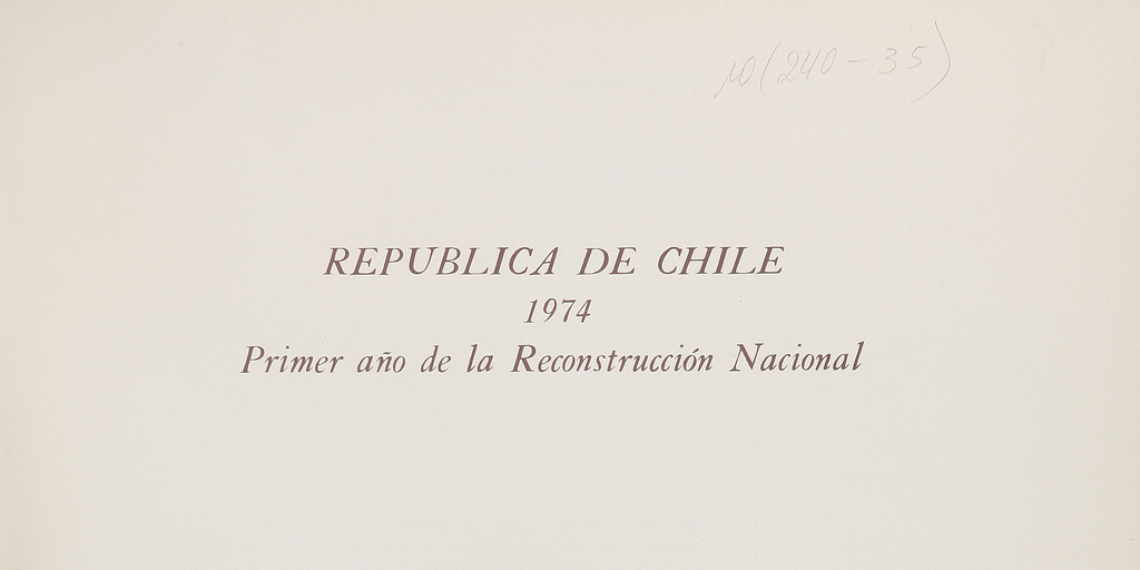 "La Junta de gobierno se dirige a las mujeres de Chile" en República de Chile. Primer año de la Reconstrucción Nacional. Santiago