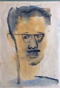 Autorretrato de Alberto Cruz